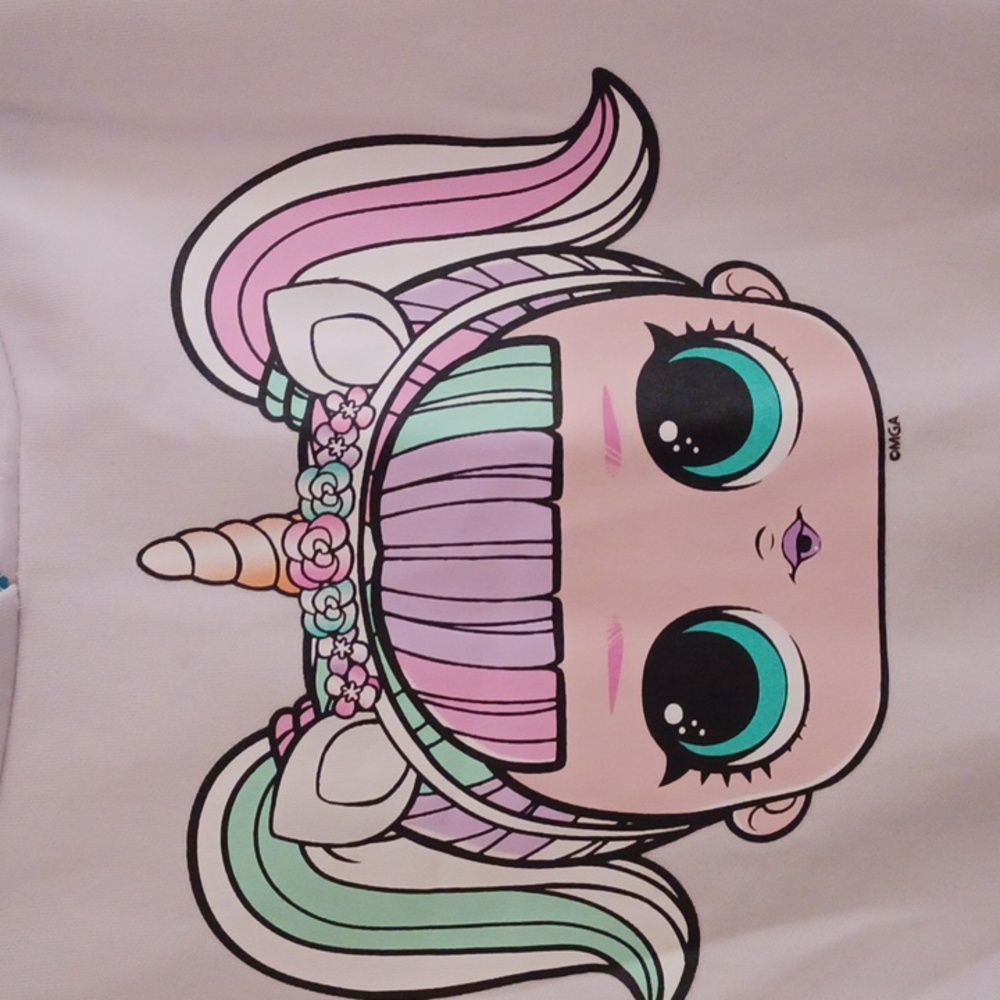 LOL SURPRISE GIRLS DRESS. REALLY CUTE PINK BLUE WHITE COLORS. - Picture 4 of 5